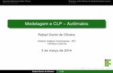 Modelagem e CLP Autômatos - …professor.luzerna.ifc.edu.br/rafael-oliveira/wp-content/uploads... · Automato Determin´ıstico Finitoˆ Resumo sobre Teoria de Controle Supervis´orio