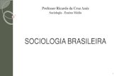 SOCIOLOGIA BRASILEIRA · Baseado em Franz Boas, demonstrou que o determinismo racial ou ... a democracia racial se tornaria amplamente aceita entre os brasileiros de todas as faixas