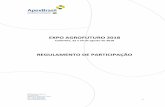 EXPO AGROFUTURO 2018 - arq.apexbrasil.com.brarq.apexbrasil.com.br/emails/expoagrofuturo/2018/1/regulamento.pdf · 3 1) Informações gerais sobre a Expo Agrofuturo 2018 Data: 22 a