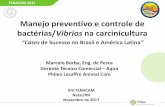 Manejo preventivo e controle de bactérias/Vibrios na ...abccam.com.br/wp-content/uploads/2017/11/MARCEL1.pdf · Biotecnologia Avanços x Gargalos ... (média de salinidade na fazenda