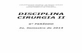 DISCIPLINA CIRURGIA II - ftp.medicina.ufmg.brftp.medicina.ufmg.br/cir/2014/gd_07112014.pdf · é balanço nitrogenado negativo. Questão 3: P.V.S, gênero feminino, 64 anos, peso