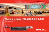 Anapurna FB2540i LED - Agfa Graphics Worldwide · de jato de tinta com cura UV em uma mesa plana (flatbed) . Trata-se de um sistema ideal para impressão de trabalhos em etapas e