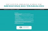 REVISTA BRASILEIRA DE MEDICINA DO TRABALHO · revista brasileira de medicina do trabalho publicaÇÃo oficial da associaÇÃo nacional de medicina do trabalho ˜ anamt editorial »
