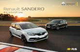 Renault SANDERO · das pistas em um modelo adaptado para a ... um modelo vencedor e cheio de história. Um carro ... volante de couro e retrovisores na cor Dark