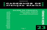 SAÚDE DA CRIANÇA - SBP - Sociedade Brasileira de ... · 1.6 Características e Funções do Leite Materno .....20 1.7 Técnica de Amamentação ...