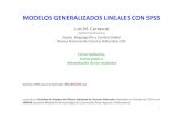 MODELOS GENERALIZADOS LINEALES CON SPSS …digital.csic.es/bitstream/10261/124020/2/GzLM_regression.pdf · MODELOS GENERALIZADOS LINEALES CON SPSS Luis M. Carrascal () Depto. Biogeografía
