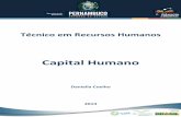 Capital Humano - Site · 3 Capital Humano INTRODUÇÃO Ao longo da história da Administração, os conceitos relacionados às pessoas como papel integrante nas organizações, vêm