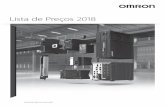 Lista de Preços 2018flexbor.com/images/Precos-OMRON-2018.pdf · OMRON PORTUGAL +351 21 942 94 00 ... Controladores lógicos programáveis (PLC) ... Sensores mecânicos/fins de curso