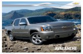 Catálogo Chevrolet Avalanche · WO_61_CHI_Catalogo_Avalanche2013.indd 2 8/22/12 12:39 PM. Fotos referenciales PASION POTENCIA Y TECNOLOGIA ... alarma de asistencia de estacionamiento,