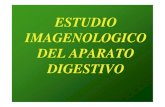 ESTUDIO IMAGENOLOGICO DEL APARATO DIGESTIVO · digestivo. metodos de estudio radiologia convencional a) ... a nivel infradiafragmatico: segmento sumergido. patologias congenitas atresia