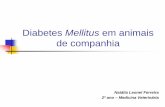 Diabetes Mellitus em animais de companhia - … · Diabetes tipo I Essa forma é ... Fisiopatologia e Sinais Clínicos Tecidos periféricos não utilizam glicose, aminoácidos e AG