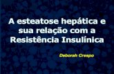 A esteatose hepática e sua relação com a Resistência ... HEPATICA E A SINDROME... · Toxinas Ambientais Doenças Genéticas Cirurgias Diabetes Tipo 2 Medicamentos Obesidade Dislipidemia