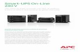 Smart-UPS On-Line 230 V - apc.com · • Deslastrar cargas não críticas com base numa variedade de parâmetros (tempo em bateria, tempo de funcionamento restante e sobrecarga) •