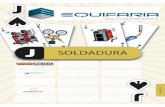 J Soldadura - Equifaria · tocha manual Cebora CP40 4m (art. 1208), cabo de massa (4m – 10mm²) e pinça. ... Gerador com tecnologia inverter para soldadura TIG e eléctrodo em