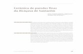 Cerâmica de paredes finas da Alcáçova de Santarém · REVISTA PORTUGUESA DEArqueologia.volume 6.número 1.2003,p.235-286 235 RESUMOA cerâmica de paredes finas recolhida durante