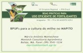 Recomendação de adubação. Embrapa Cerrados. N …brasil.ipni.net/ipniweb/region/brasil.nsf... · •Temos obtido de 120 a 180 sacas/ha •7.200 a 10.800 Kg/ha •Altitude e condições