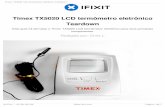 Timex TX5020 LCD termômetro eletrônico Teardown · Passo 1 — Timex TX5020 LCD termômetro eletrônico Teardown ... Levante a placa de circuito longe do caso.