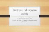 Trastorno del espectro autista · Trastorno del espectro autista Dr. Mario Hernando Cáceres Vargas Presidente del Colegio de Psiquiatría y Psicofarmacología de Nuevo León