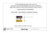 Laboratório de Dinâmica SEM 504 – DINÂMICA … · O Conceito de Elementos Finitos • Trata-se de uma técnica de discretização que combina certas características do método