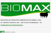 INDÚSTRIA DE PRODUTOS HOMEOPÁTICOS ... - Homeopatia … · homeopatia animal indÚstria de produtos homeopÁticos animal ltda. av. jinroku kubota, 482 – cep 87.033-170 maringÁ