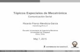 Tópicos Especiales de Mecatrónica - eudim.uta.cl · 07/05/2015 · Ethernet network standard (IEEE 802.3) R. F. Mendoza-Garcia ... niveles representados por diferencias entre 4V