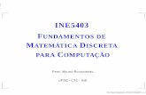 INE5403 FUNDAMENTOS DE MATEMÁTICA DISCRETAmauro/ine5403/slide/LogicaProposicionalPredicados.pdf · Projeto de Circuitos Lógicos, Inteligência Artiﬁcial, Construção e Veriﬁcação