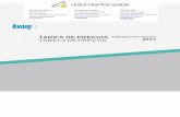TARIFA DE PRECIOS TABELA DE PREÇOS 2017 - KNAUF 2017 ISO.pdf · PDF file04 | Íntroducción | Índice Techos contínuos/Tetos continuos | ÍNDICE Organización de la tarifa | 02