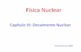 capitulo6 decaimento nuclear fisica mica Nuclear x Física Nuclear/Física... · PDF fileRadiações e Radioatividade o Radiações é o nome dado a qualquer processo que seja capaz