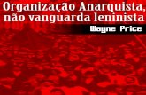 Organização Anarquista, não vanguarda leninista§ão anarquista, não... · todas as variedades de leninismo fracassaram completamente em alcançar o objetivo principal de Marx