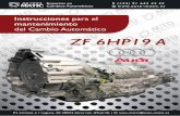 del Cambio Automático - Reparación de cambios automáticos · Cambio Automático ZF 6HP19 A. P.I. Urtinsa c / Laguna, 20 28923 Alcorcón (Madrid) | auto-matic@auto-matic.es . 13