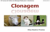IV Curso de Verão em Biologia Molecular e Genômica Clonagemproto.ufsc.br/files/2012/03/05.02.13_Clonagem.pdf · Todo plasmídeo para ser um bom vetor de clonagem deve ter: ... •