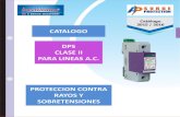 Catálogo 2015 / 2016 CATALOGO DPS CLASE II PARA LINEAS … · Barraje principal a Tierra PCR PCR BlitzTrap U c3 20V IL 16A BT D ... RM U oc 6/10kV D In 3kA S P D 3 I I I p 1.15kV