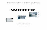 WRITER - mundoubuntu.com.br · O Writer é um editor de texto gratuito desenvolvido por colaboradores por todo o mundo, ele é compatível com o Word que é criado e comercializado