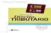 MANUAL DE DIREITO TRIBUTÁRIO - 5ª Edição · Isso faz com que o Manual de direito tributário, em sua 3ª edição, alcance a extraordinária marca de 2.230 menções a itens de