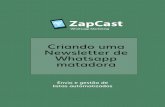 Criando uma Newsletter de Whatsapp matadora - ZapCast · • Ferramenta de pesquisa: uso do Whatsapp como canal para colher feedback ou extrair opiniões e informações sobre produtos
