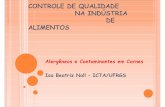 CONTROLE DE QUALIDADE NA INDÚSTRIA DE ALIMENTOSjararaca.ufsm.br/websites/departamen/download/Simposio/alergecar.pdf · Hipersensibilidade Não alérgica Alérgica ... sofrem algum