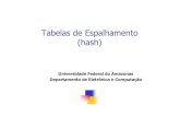 Tabelas de Espalhamento (hash) - home.ufam.edu.brhome.ufam.edu.br/lucascordeiro/aas/slides/07-hash.pdf · PAA-DCC-UFAM Tabelas de Espalhamento (hash) Universidade Federal do Amazonas