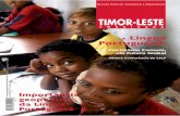 TIMOR-LESTE - cplp.org para assim tornar possível o compro- ... ção com o Governo de Timor-Leste para o ... especializada dos professores para o ensino do Português como uma ...
