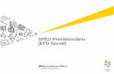 SPED Previdenciário (EFD Social) - amchamrio.com · S-2260 – Comunicação de Acidente de Trabalho S-2280 – Atestado de Saúde Ocupacional S-2300 – Aviso de Férias S-2305