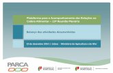 Plataforma para o Acompanhamento das Relações na Cadeia ... · 19 de dezembro 2014 | Lisboa - Ministério da Agricultura e do Mar Plataforma para o Acompanhamento das Relações
