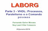 LABORG - inf.pucrs.br · Parte 3 - VHDL: Processos, Paralelismo e o Comando process LABORG 20/janeiro/2016 Fernando Gehm Moraes Ney Laert Vilar Calazans