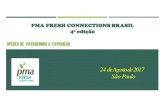 PMA FRESH CONNECTIONS BRASIL 4º edição · Nome da empresa listado na programação do evento; 2. Logotipo da empresa nas comunicações on-line, ... PASTA COM BLOCO DENOTAS Benefícios