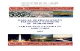 Manual de Agronomia - CREA-AP · Manual de Fiscalização em Obras e Serviços de Agronomia composição e competência do Conselho Estadual do Meio Ambiente e cria Fundo Especial