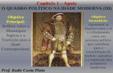 Capítulo 1 Apoio -   · PDF fileDestaques da Monarquia Absolutista Inglesa Início: Rei Henrique VII ... Primeira Filha: Maria ... Elizabeth I (1558-1603 –Era