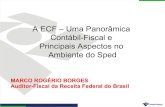 A ECF – Uma Panorâmica Contábil-Fiscal e Principais ... · ECF – Escrituração Contábil Fiscal; - Aspectos relevantes a serem considerados no seu preenchimento, no que tange