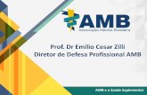 Prof. Dr Emilio Cesar Zilli Diretor de Defesa Profissional AMB · sob o ponto de vista da entrega do melhor benefício ao paciente e menos pelo foco do custo assistencial. Para tanto