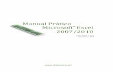 Manual Prático Microsoft Excel 2007/2010 - Pusanovsky · OPERAÇÕES COM FOLHAS DE CÁLCULO ... 25 Criar um documento ... estes valores representam um aumento de 1500% no número