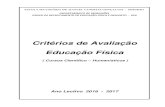 Critérios de Avaliação Educação Fí .ACTIVIDADES EXPLORAÇÃO DA NATUREZA Corrida de Orientação