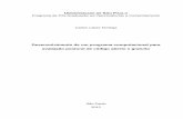 Desenvolvimento de um programa computacional para ... · avaliação postural de código aberto e gratuito Dissertação apresentada como requisito parcial para a obtenção do título