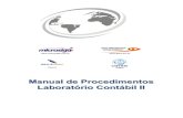 Manual de Procedimentos Laboratório Contábil II - unitins.br · O Ambiente Estoque/Custos tem por finalidade principal o controle de materiais movimentados e armazenados pela sua